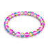 Limonade rose | Argent | Bracelet de perles de verre sirène